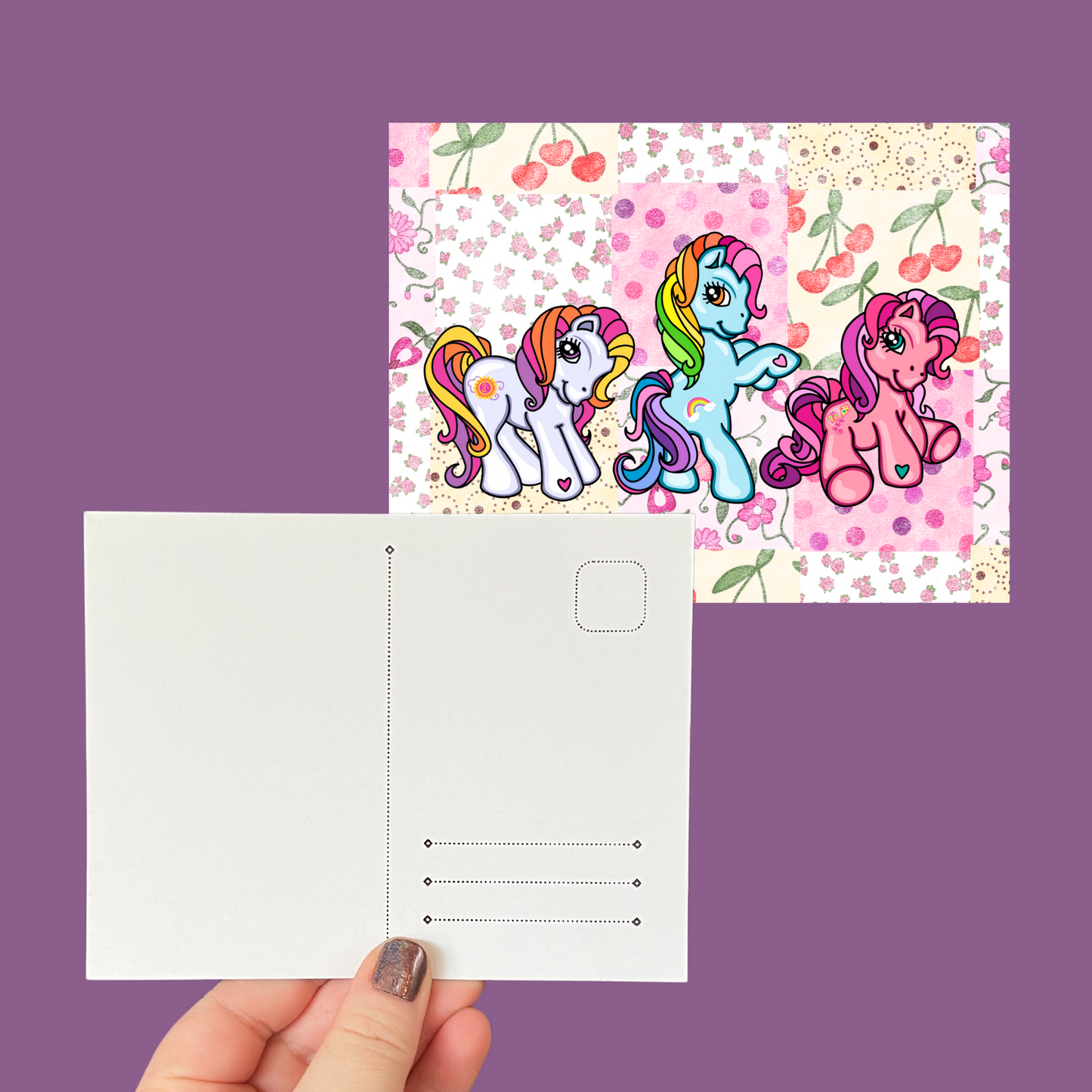 Pony Quilt Postcard