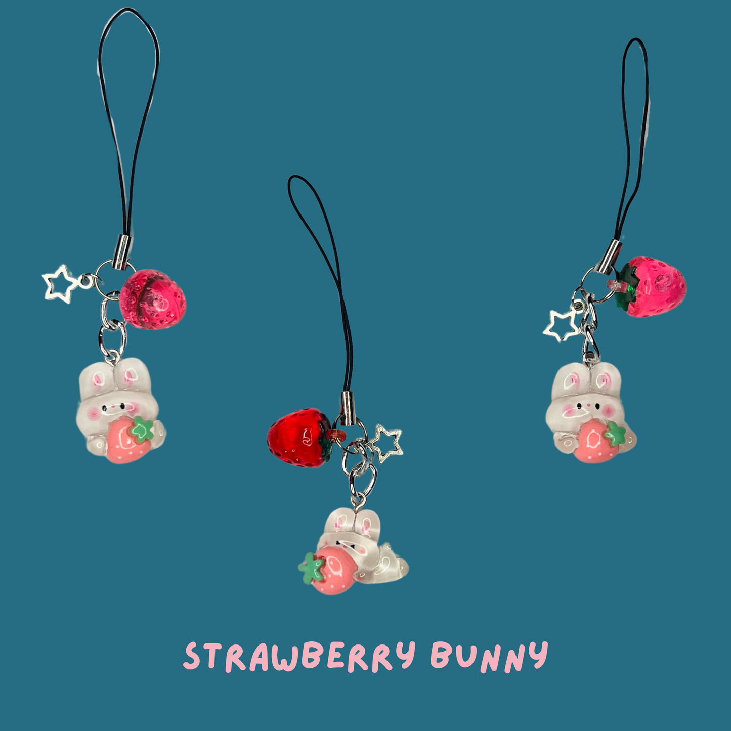 Animals & Phone - Strawberry Tech Charm