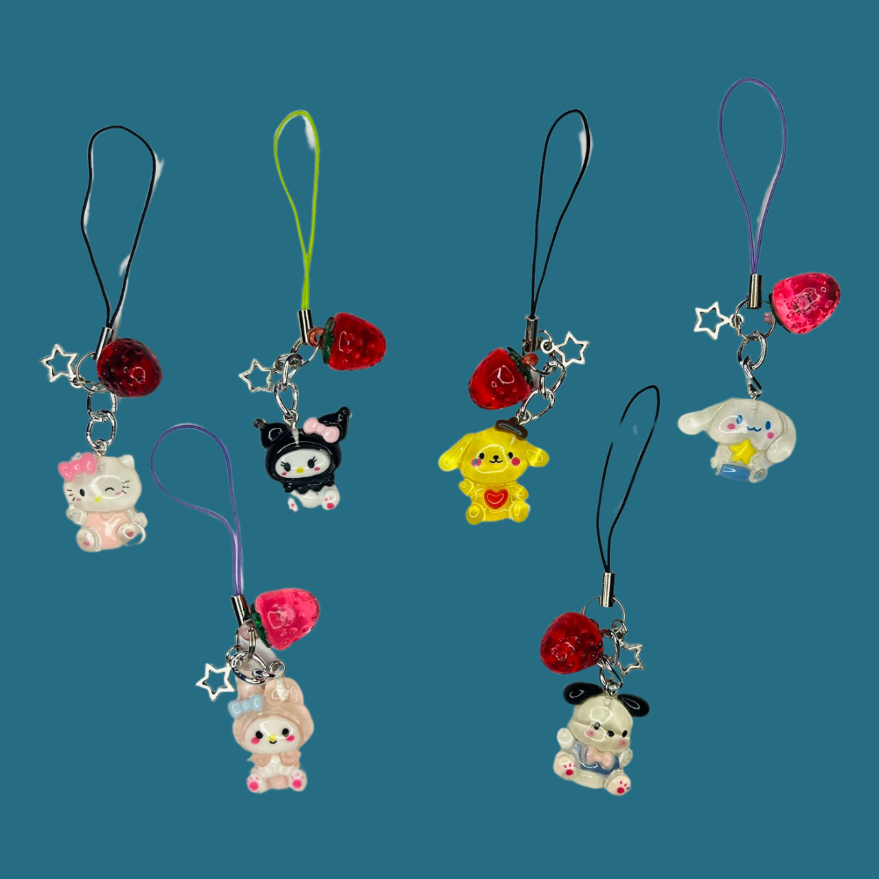 Strawberry Tech Charm