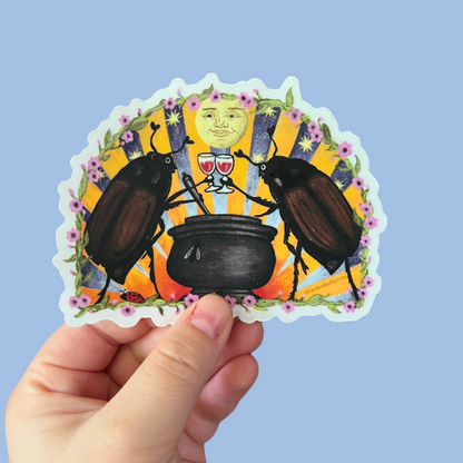 Magical Bug Feast Clear Sticker